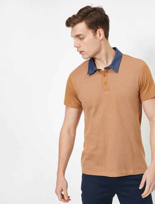 Koton Polo Neck Short Sleeve Men's T-Shirt