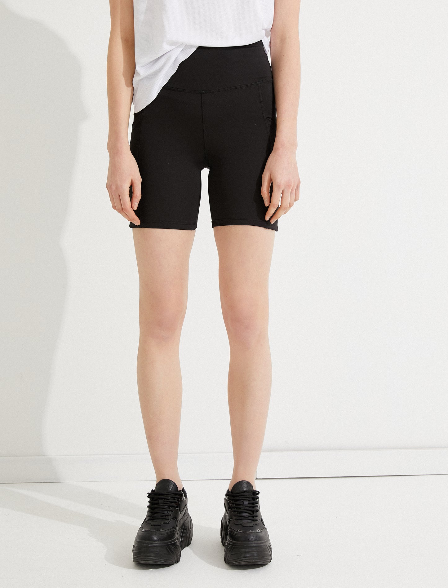 Koton Black Biker Leggings with Pocket