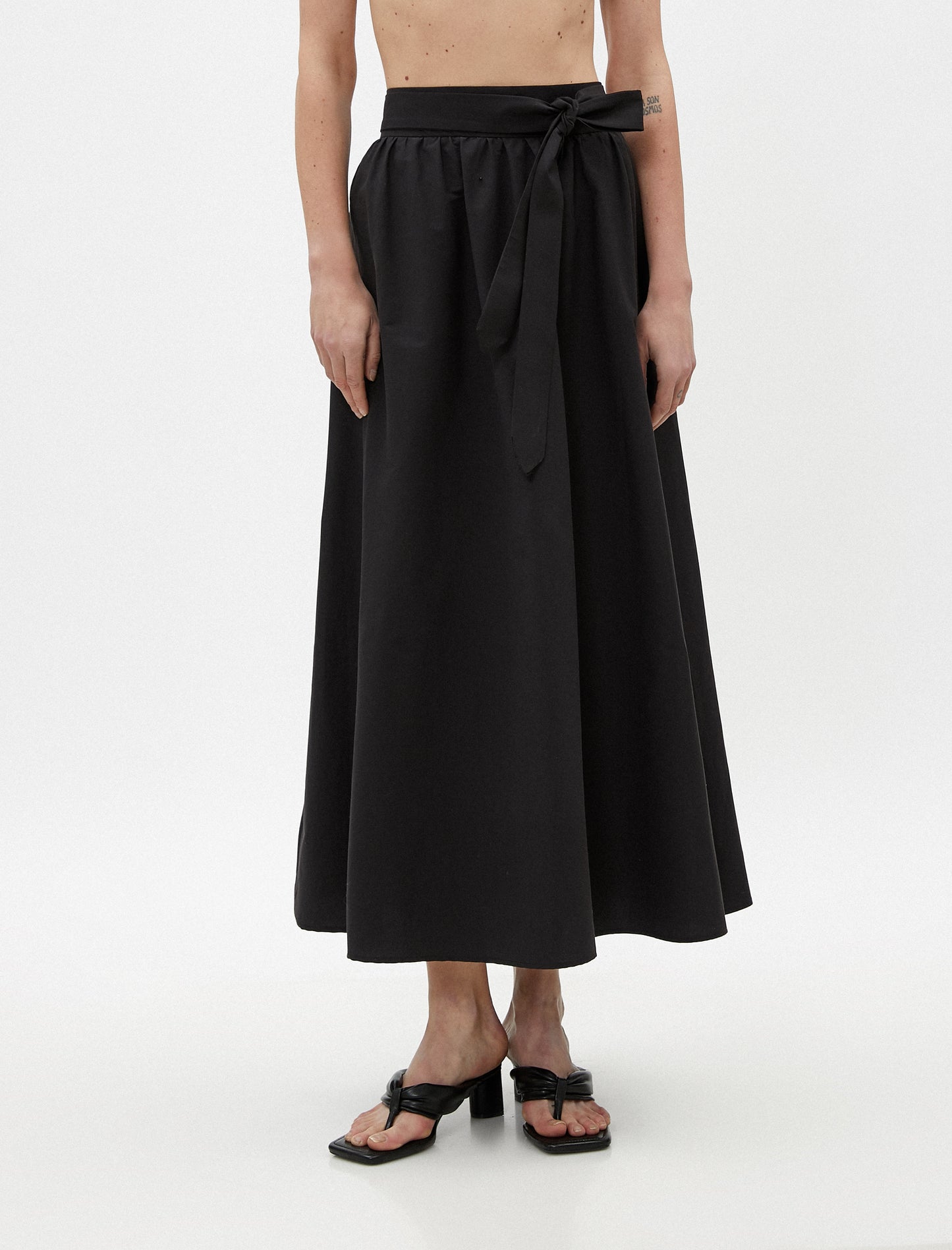 Koton Black Belted Skirt