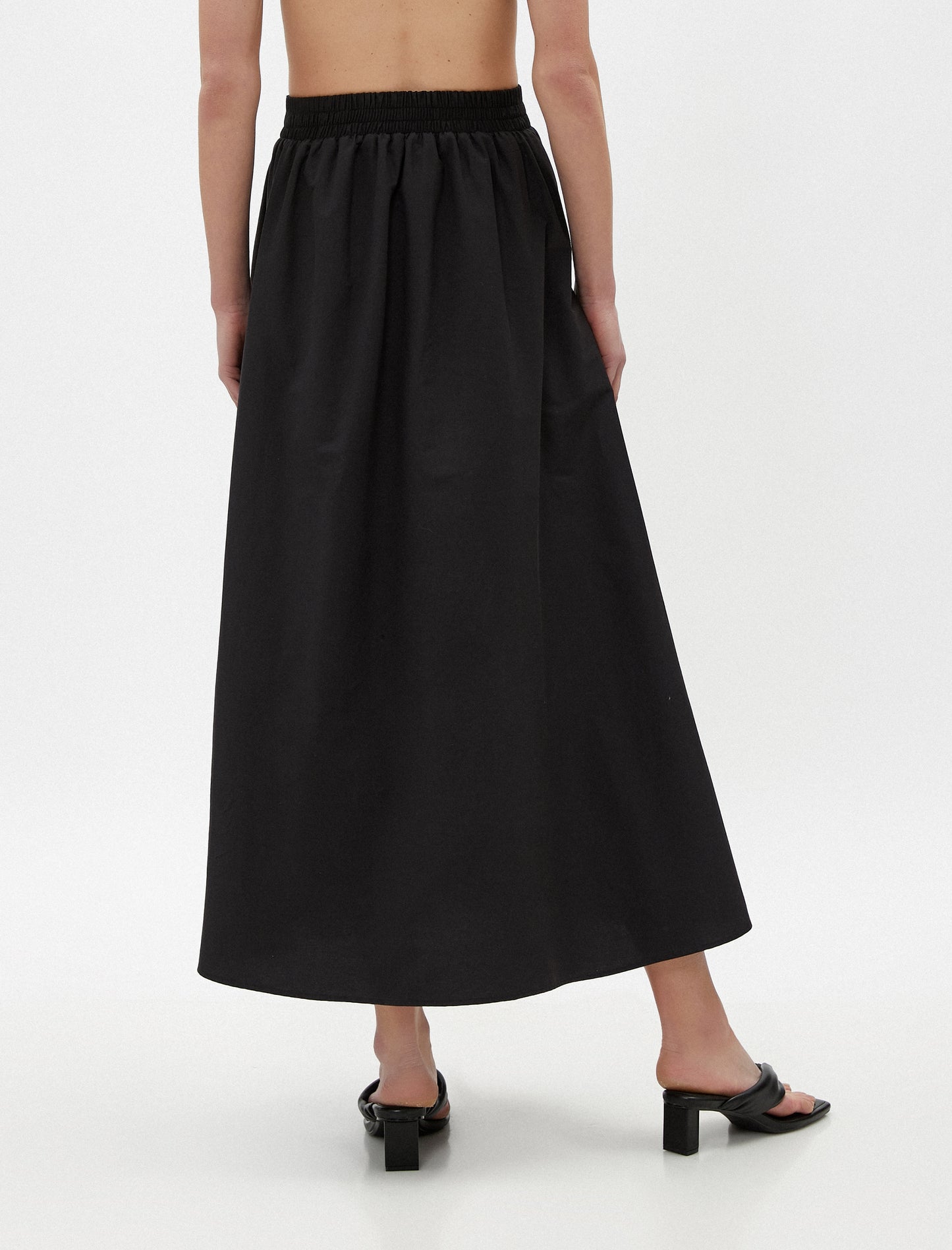 Koton Black Belted Skirt