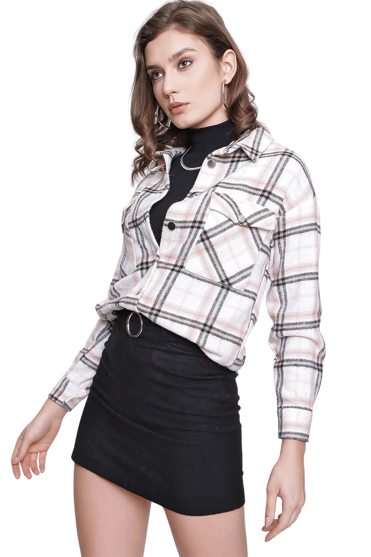 Women's Plaid Pocket Shirt