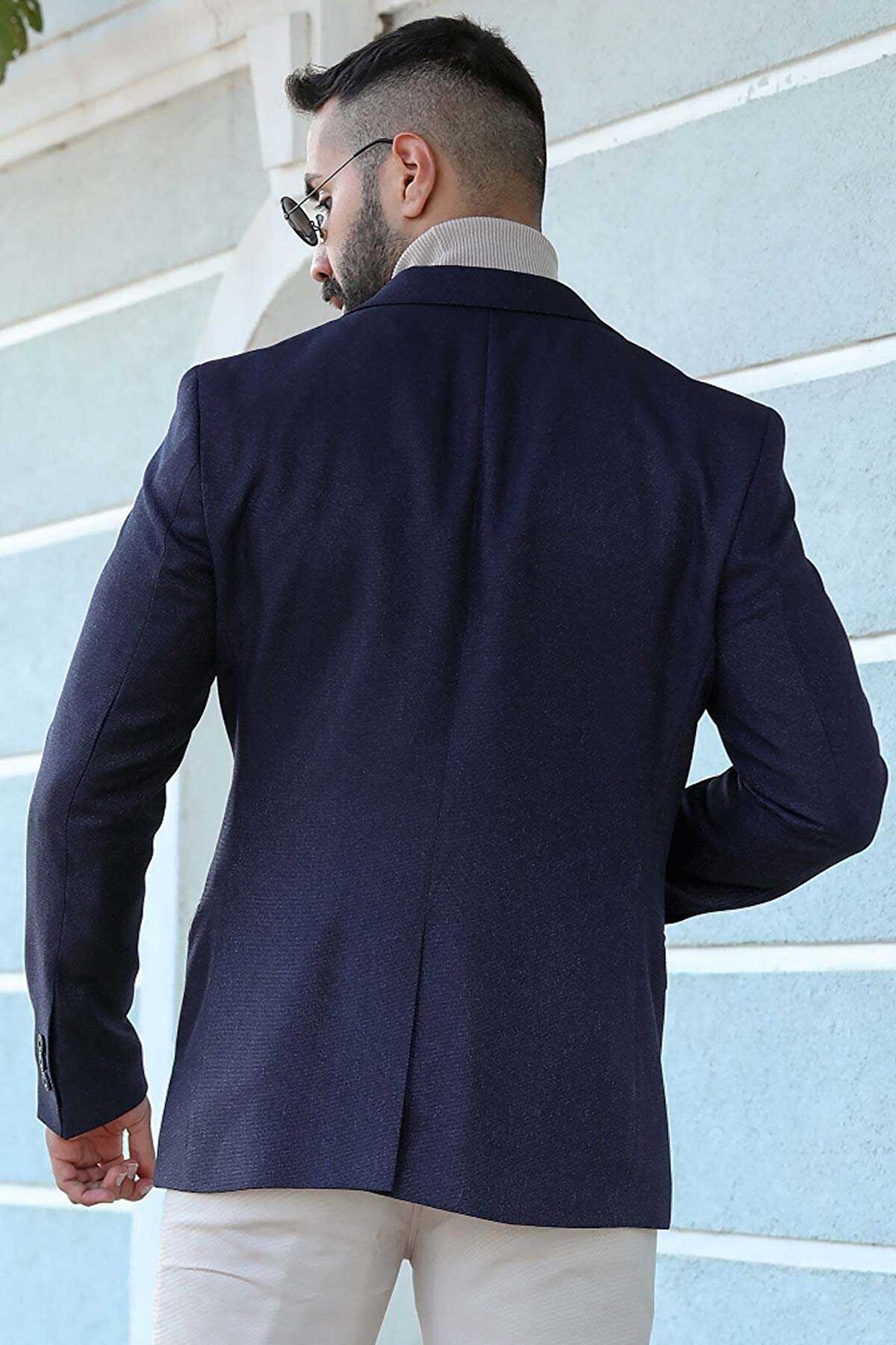 Men's Navy Blue Blazer Jacket