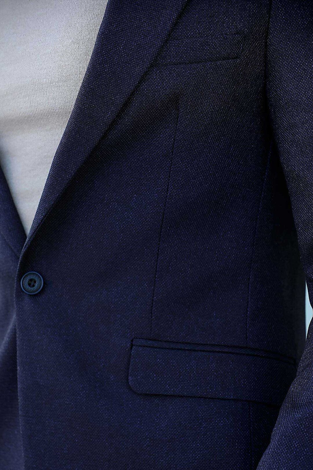 Men's Navy Blue Blazer Jacket