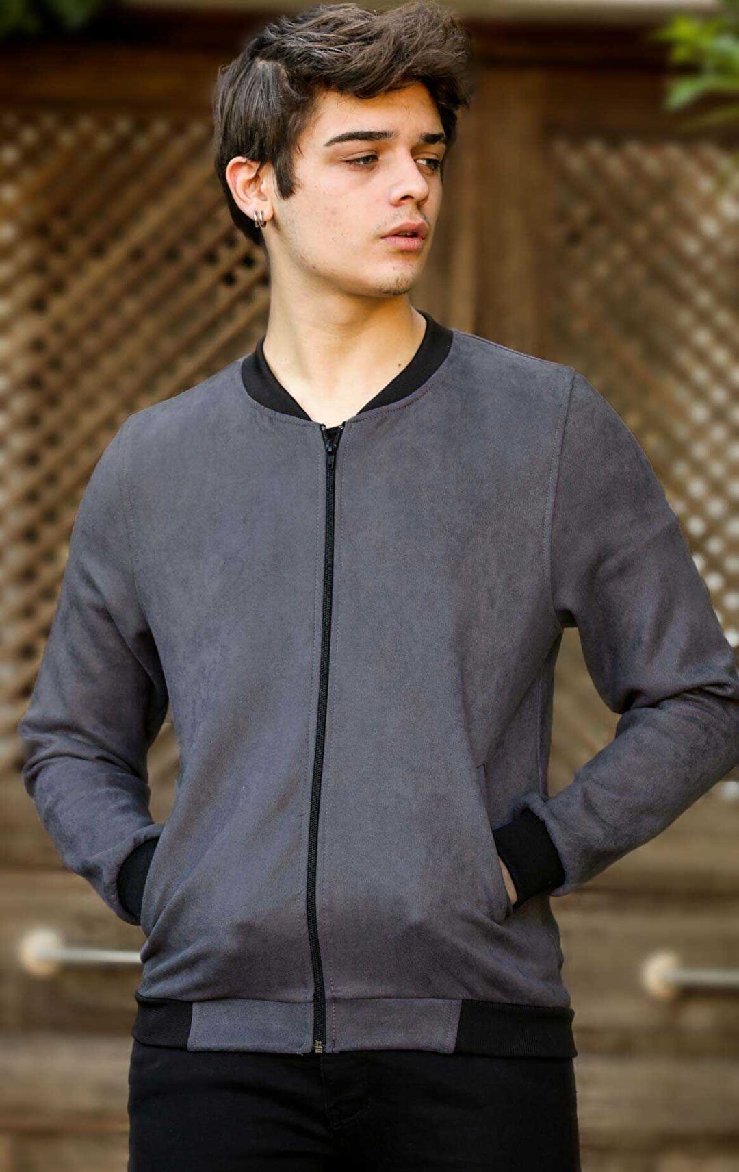 Men's Anthracite Nubuck Jacket