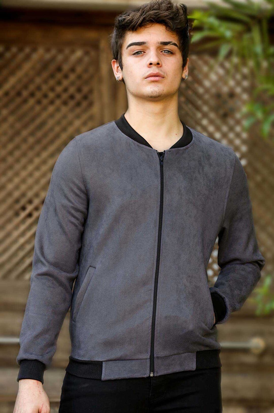 Men's Anthracite Nubuck Jacket