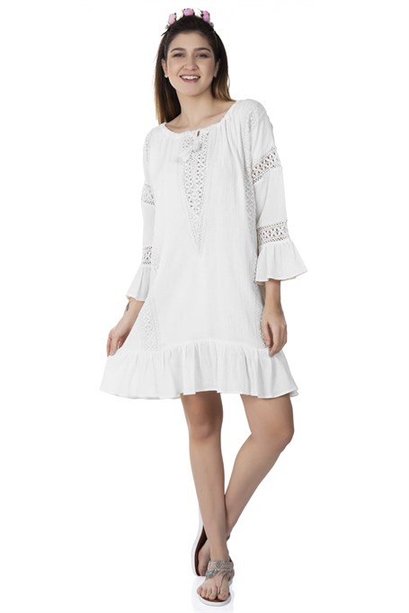 Women's White Short Dress