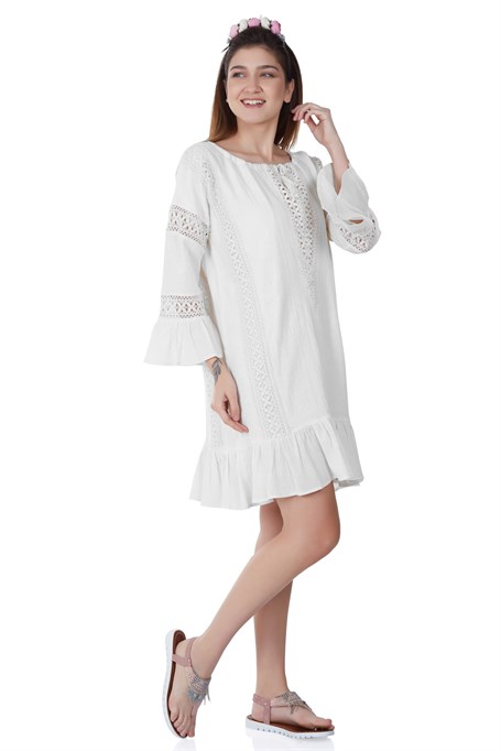 Women's White Short Dress