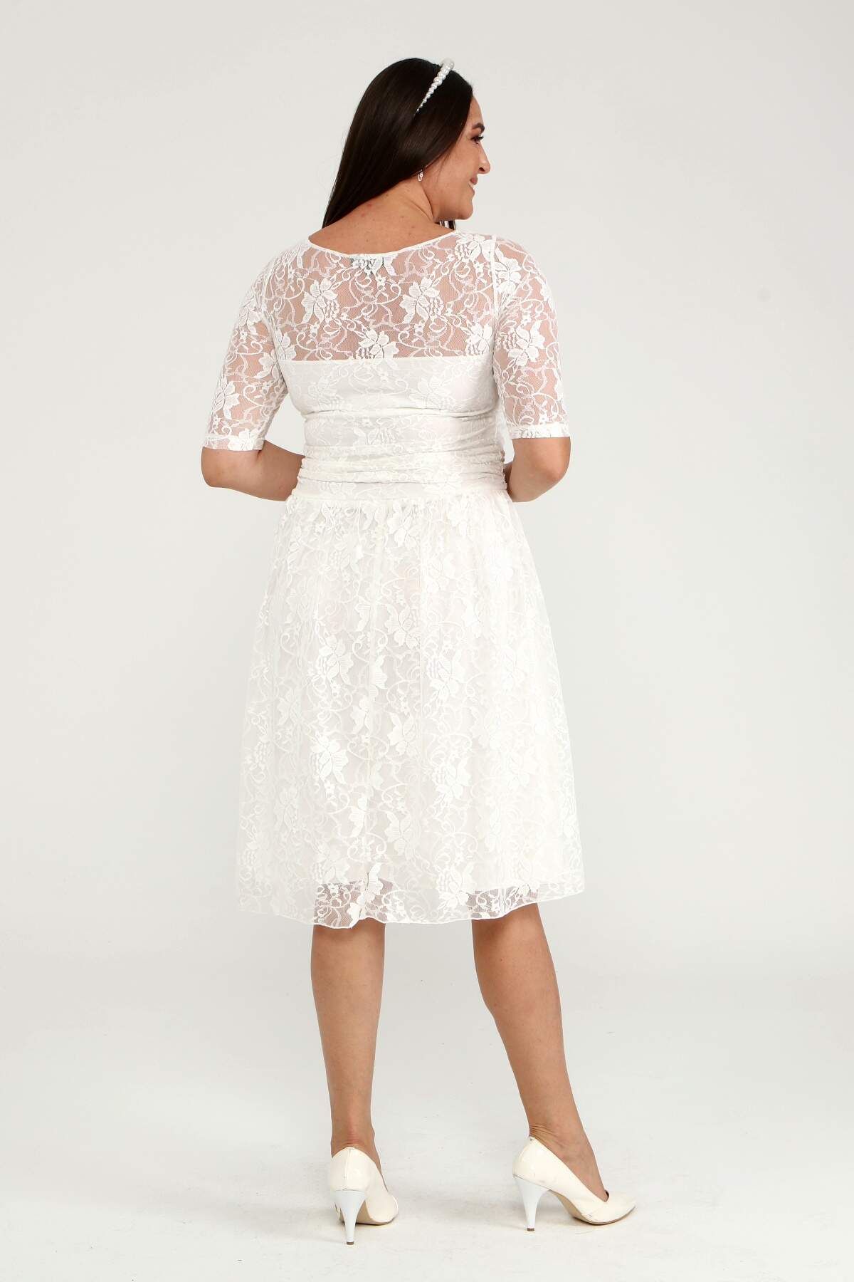 Women's Oversize Lace Evening Dress