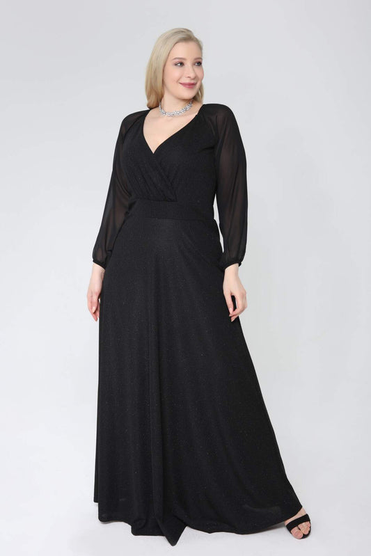 Women's Oversize Chiffon Long Evening Dress