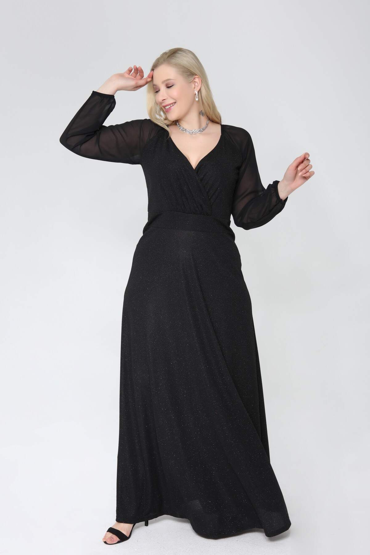 Women's Oversize Chiffon Long Evening Dress